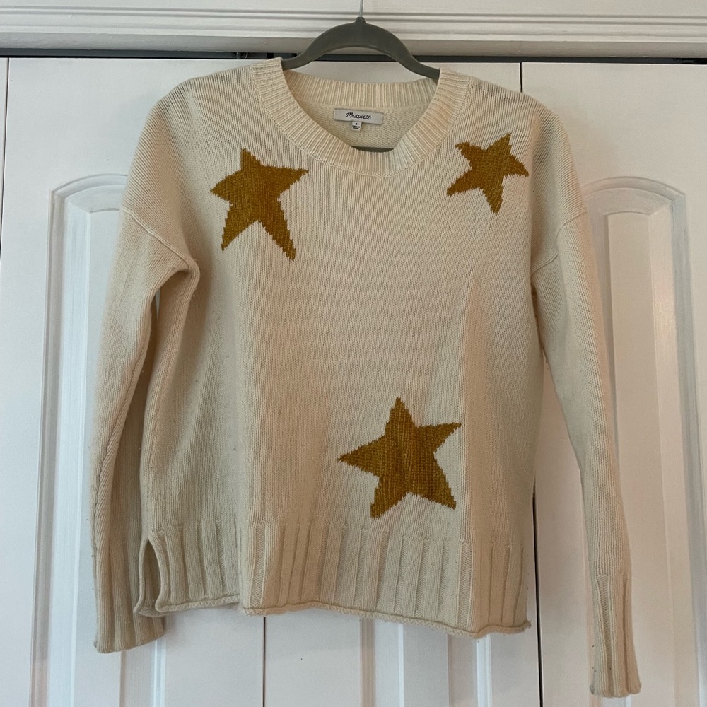 Madewell Wool Star Pullover Sweater